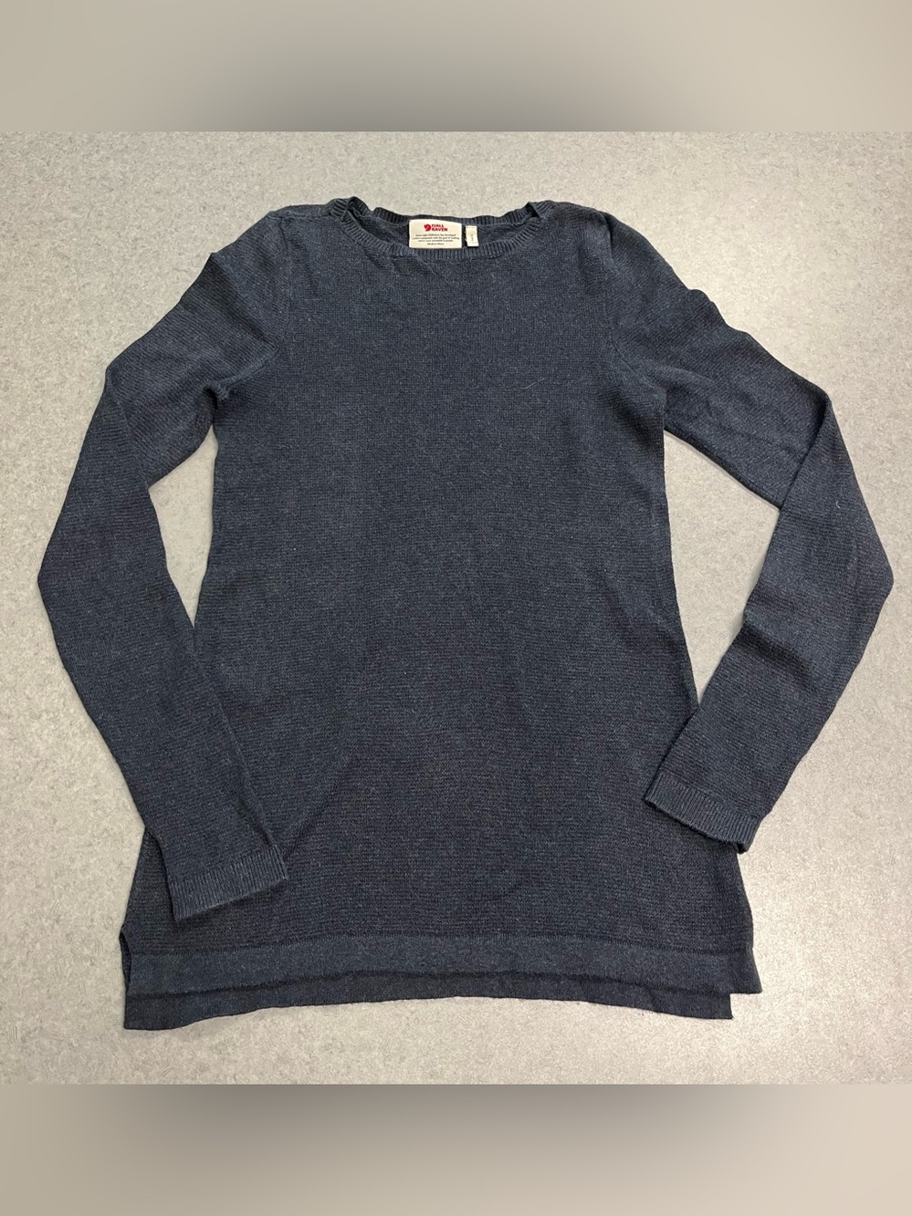 Fjallraven Navy Lightweight Knit Base Layer Long Sleeve Top—Women’s XXS